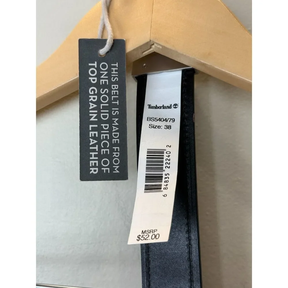 Timberland Leather Reversible Belt Men’s Size 38 Brown Dress Adjustable Durable